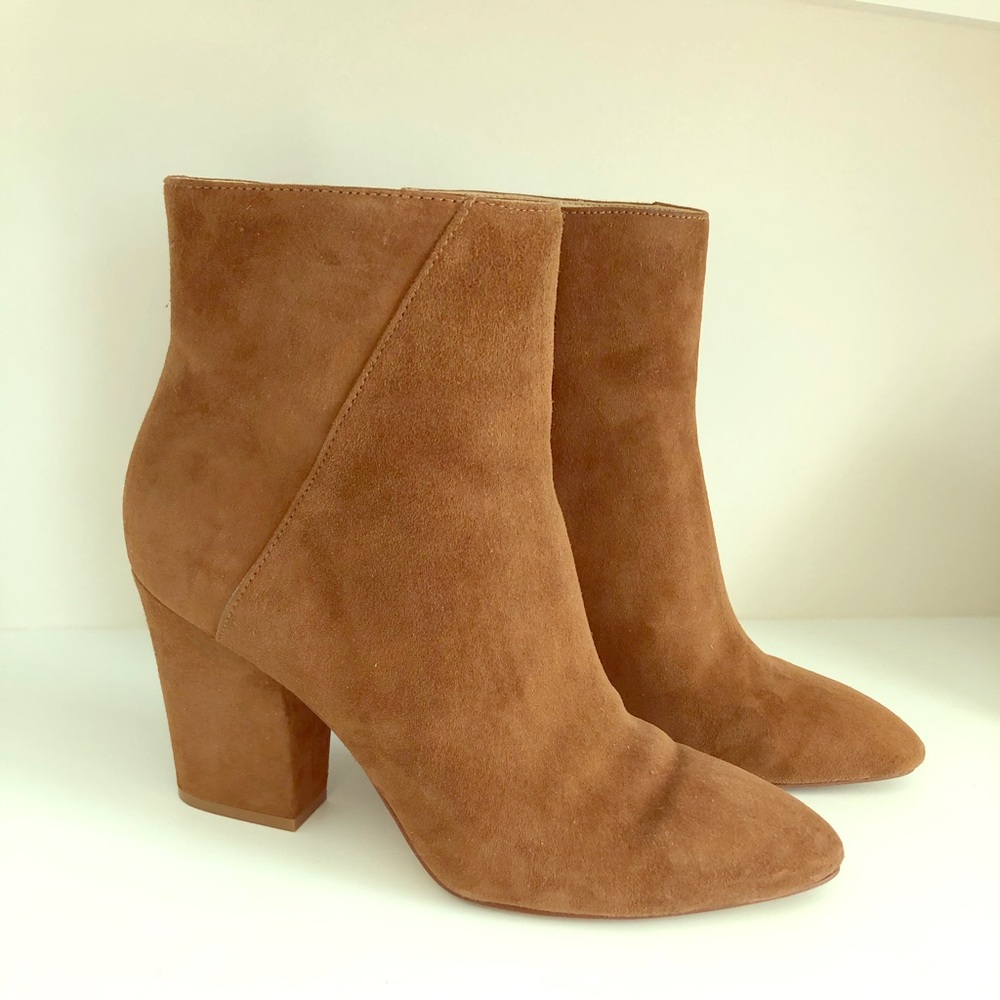 Nine West Brown Suede Booties